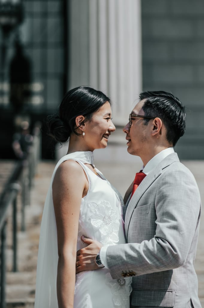 Claire and Patrick at their elopement, photograph 6 of 32