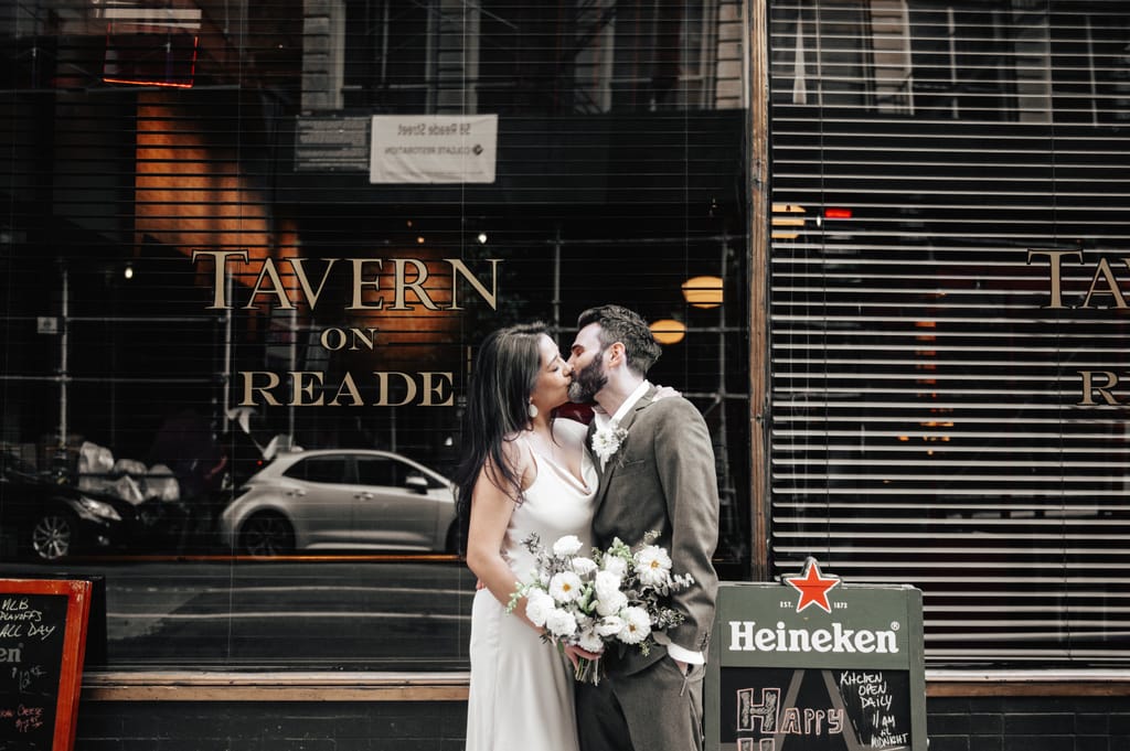 Kristen and Jarett at their elopement