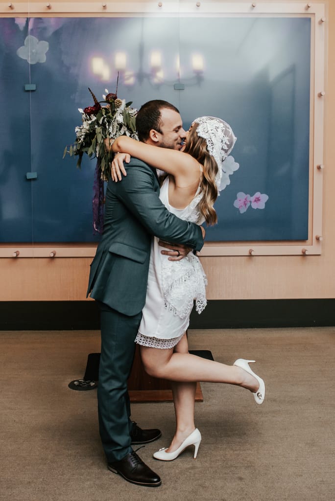 Pati and Gabriel at their elopement, photograph 14 of 87