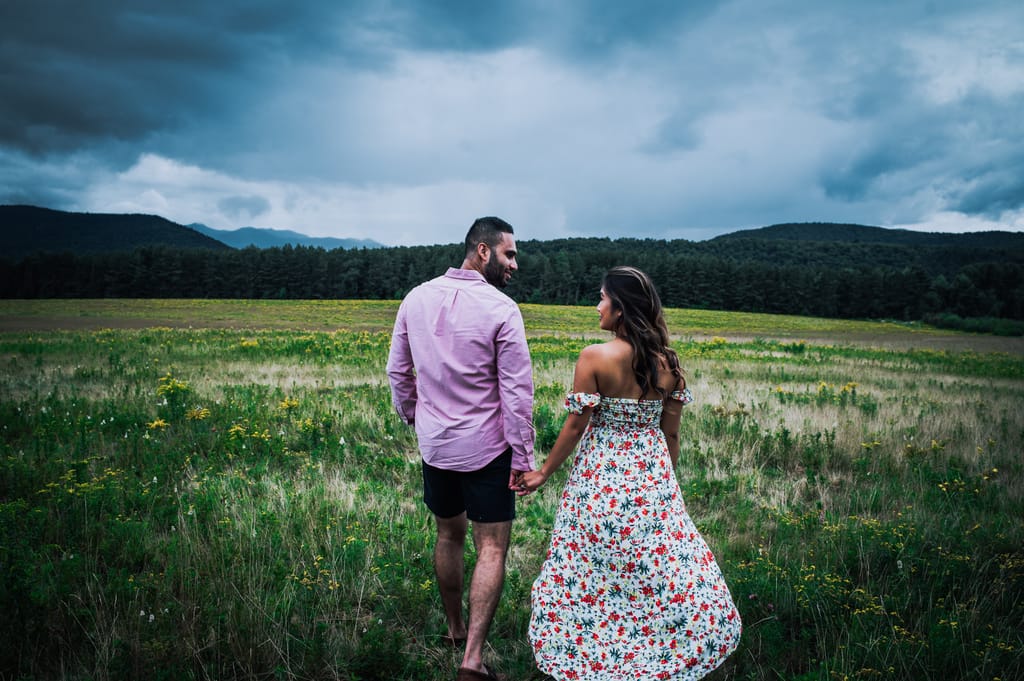 April and Ravin during their engagement session, photograph 2 of 32