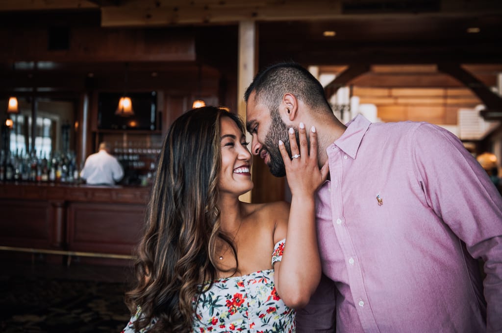April and Ravin during their engagement session