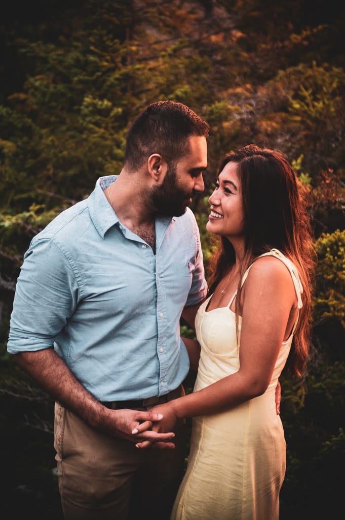 April and Ravin during their engagement session, photograph 30 of 32