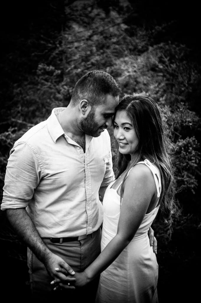 April and Ravin during their engagement session, photograph 31 of 32