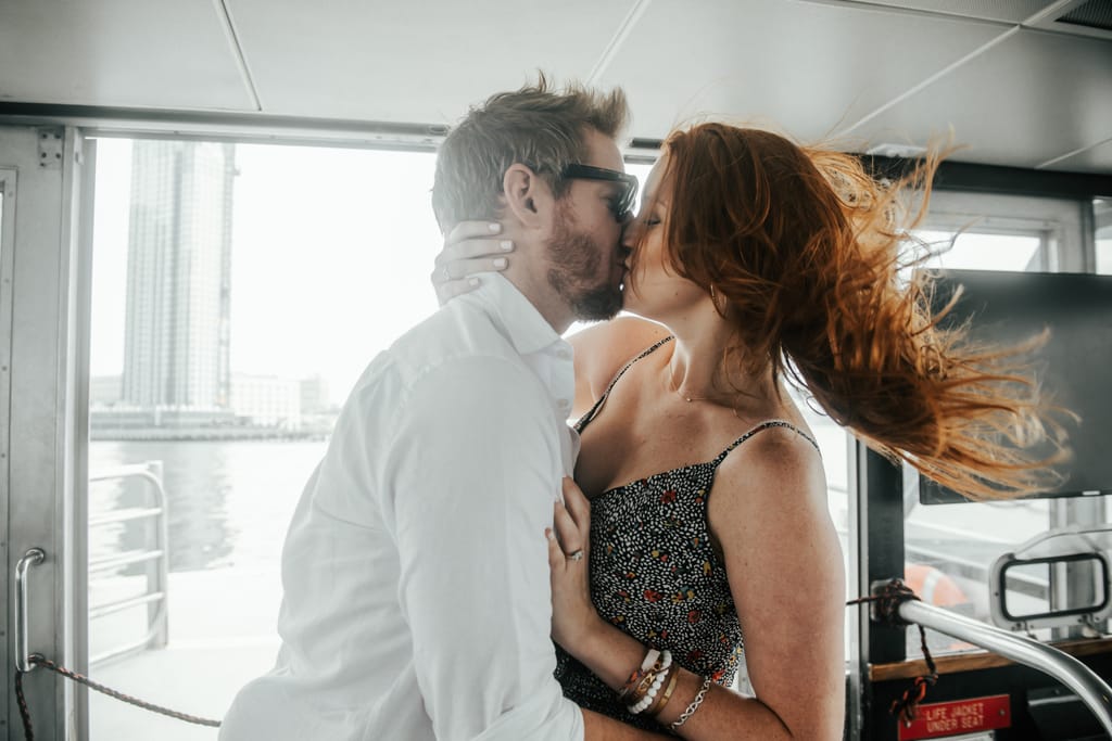 Courtney and Quinn during their engagement session, photograph 1 of 73