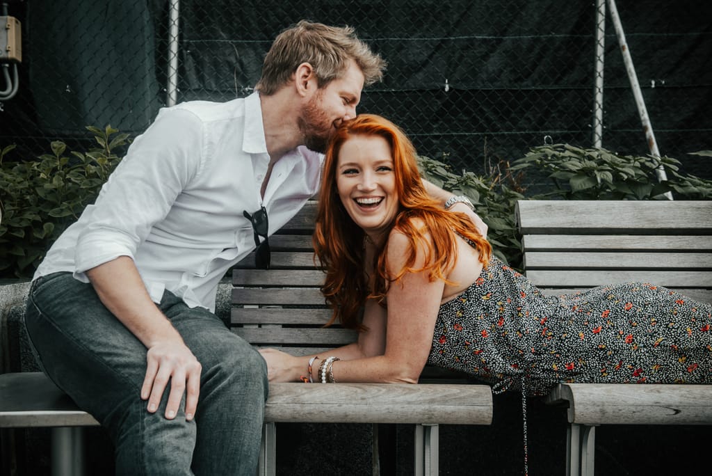 Courtney and Quinn during their engagement session, photograph 4 of 73