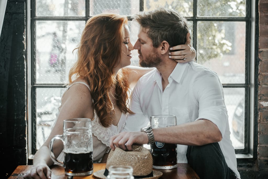 Courtney and Quinn during their engagement session, photograph 33 of 73