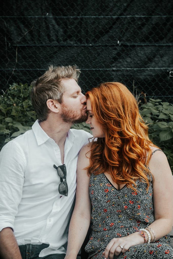 Courtney and Quinn during their engagement session, photograph 3 of 73