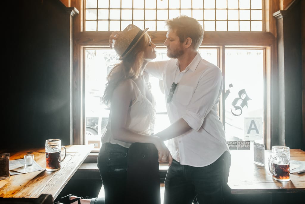 Courtney and Quinn during their engagement session, photograph 22 of 73