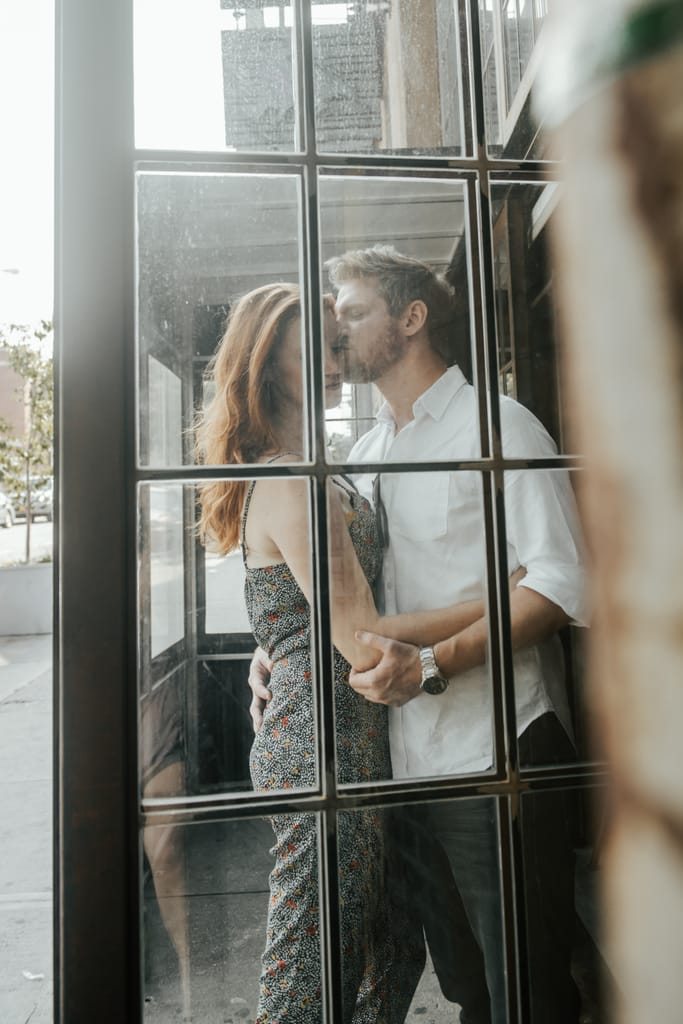 Courtney and Quinn during their engagement session, photograph 13 of 73