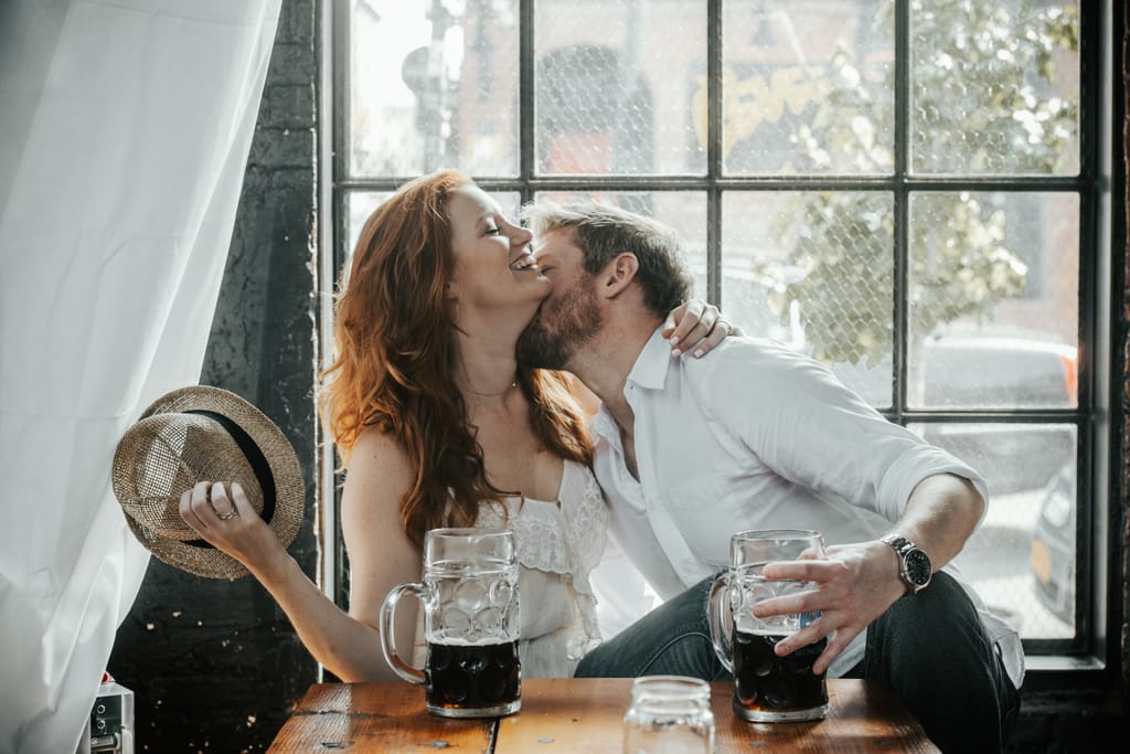 Courtney and Quinn during their engagement session, photograph 35 of 73
