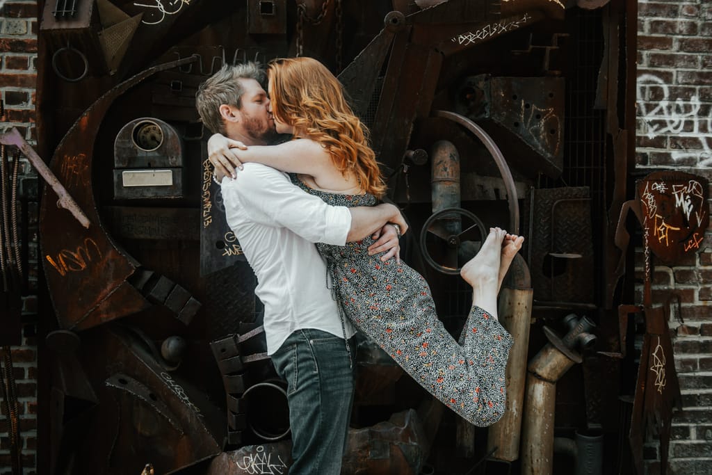 Courtney and Quinn during their engagement session, photograph 12 of 73