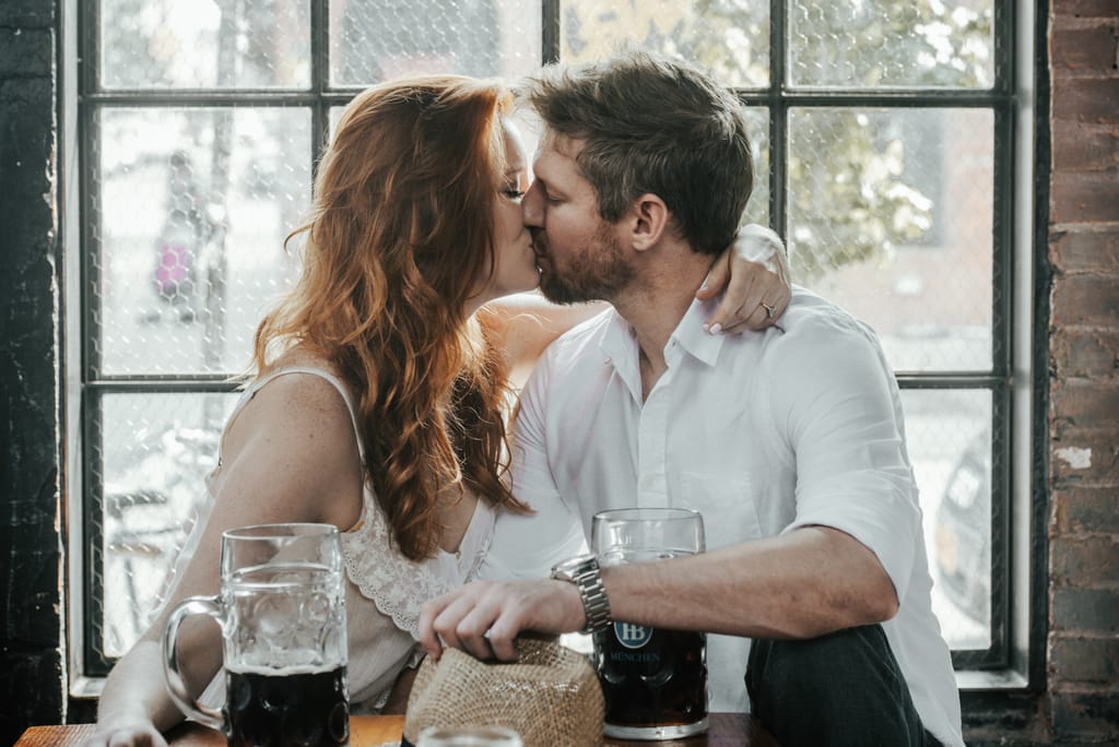 Courtney and Quinn during their engagement session, photograph 32 of 73
