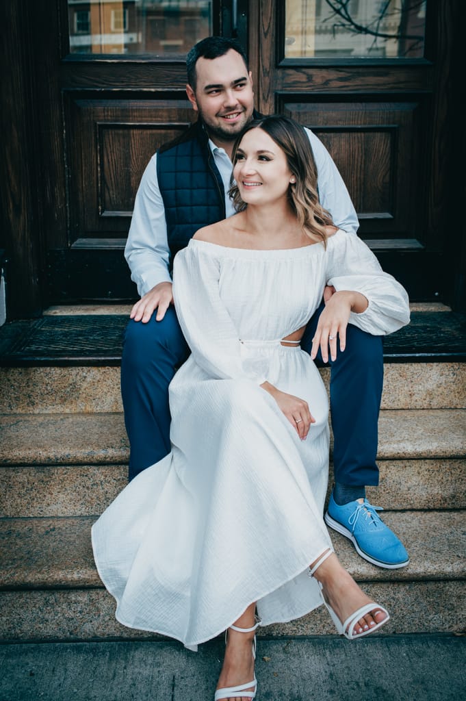 Emily and Griffin during their engagement session, photograph 5 of 57