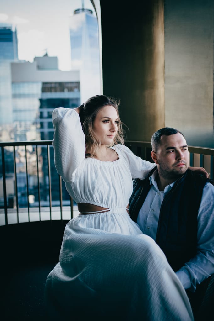 Emily and Griffin during their engagement session, photograph 52 of 57