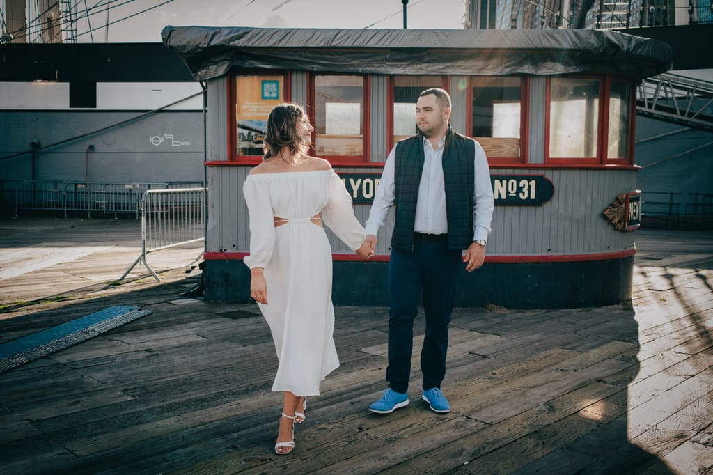 Emily and Griffin during their engagement session, photograph 26 of 57