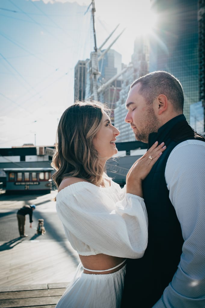 Emily and Griffin during their engagement session, photograph 24 of 57