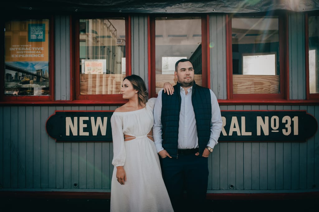 Emily and Griffin during their engagement session