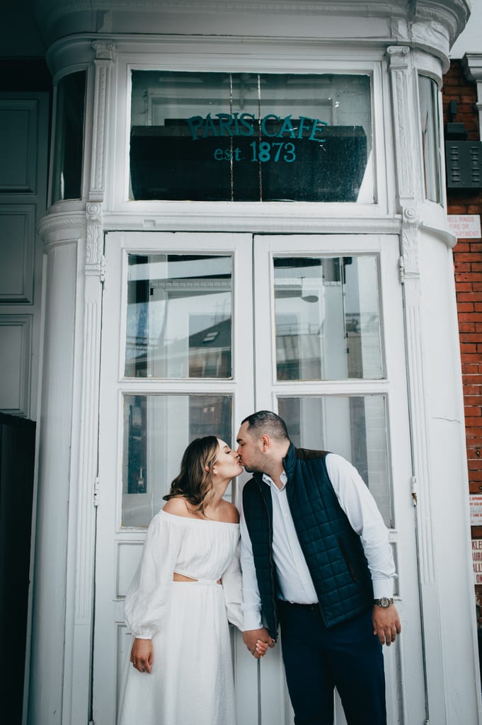 Emily and Griffin during their engagement session, photograph 2 of 57