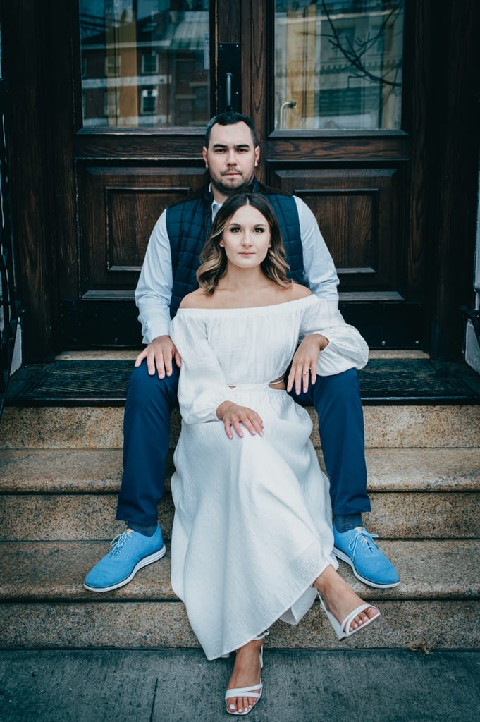 Emily and Griffin during their engagement session, photograph 3 of 57