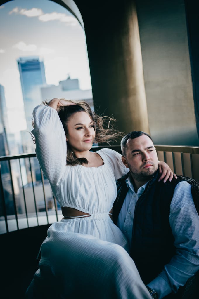 Emily and Griffin during their engagement session, photograph 54 of 57