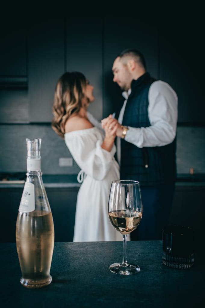 Emily and Griffin during their engagement session, photograph 41 of 57