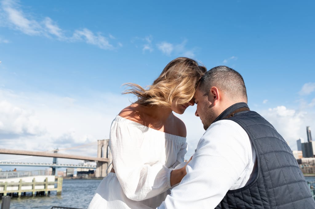 Emily and Griffin during their engagement session, photograph 30 of 57