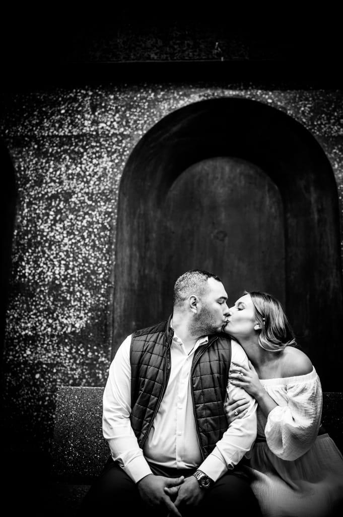 Emily and Griffin during their engagement session, photograph 38 of 57