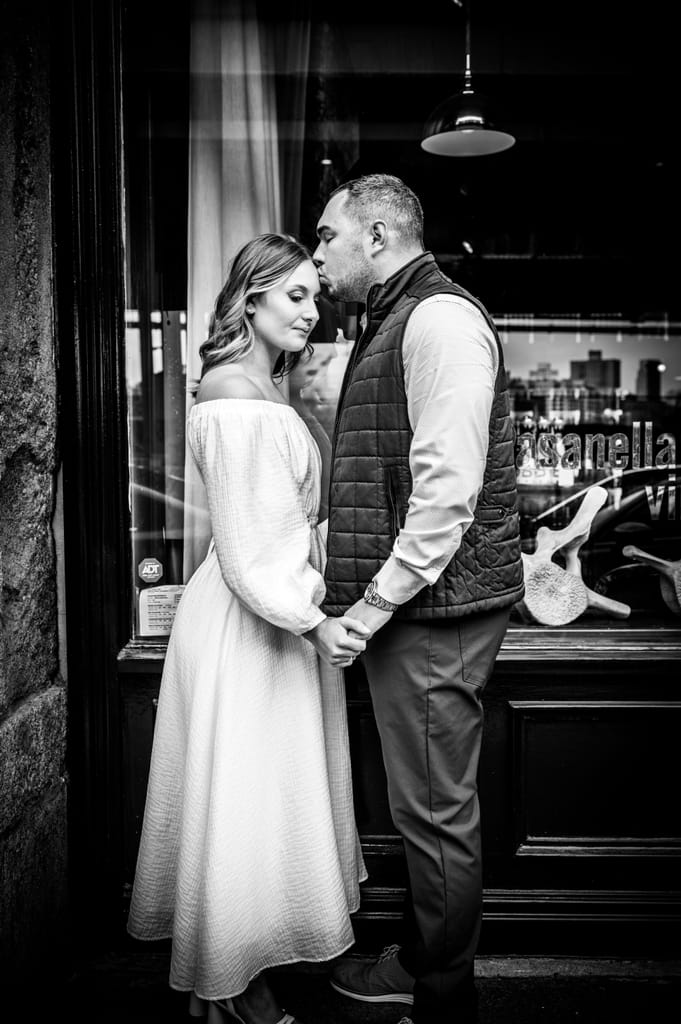 Emily and Griffin during their engagement session, photograph 1 of 57