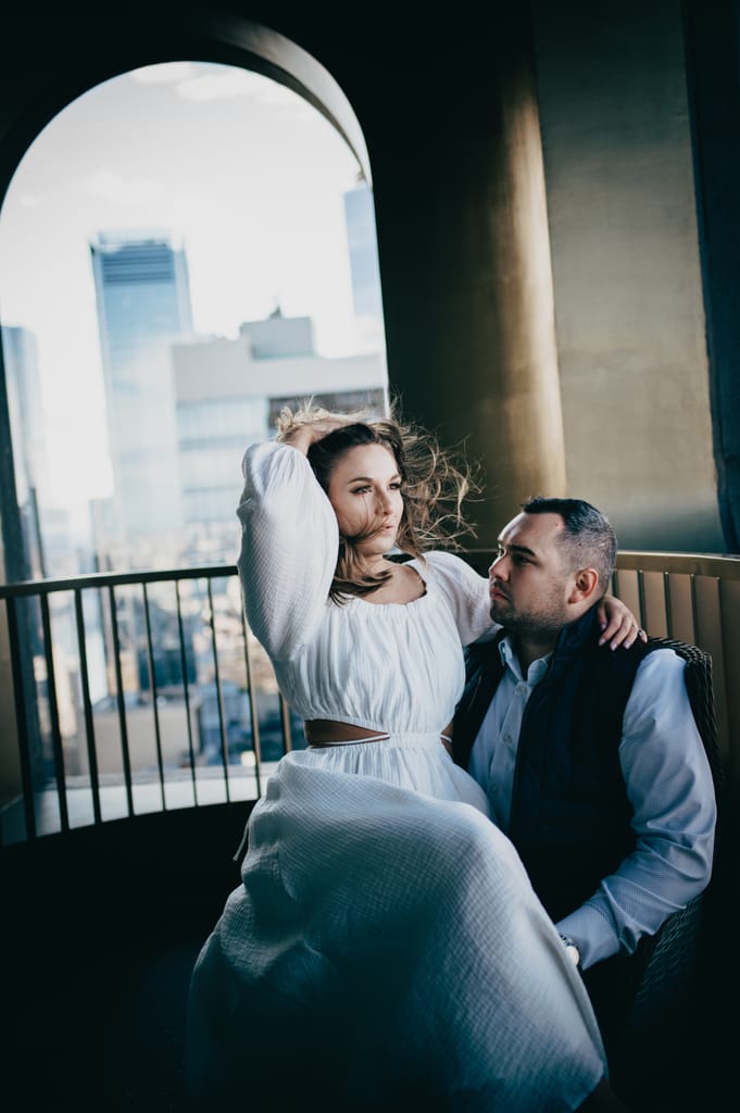 Emily and Griffin during their engagement session, photograph 57 of 57