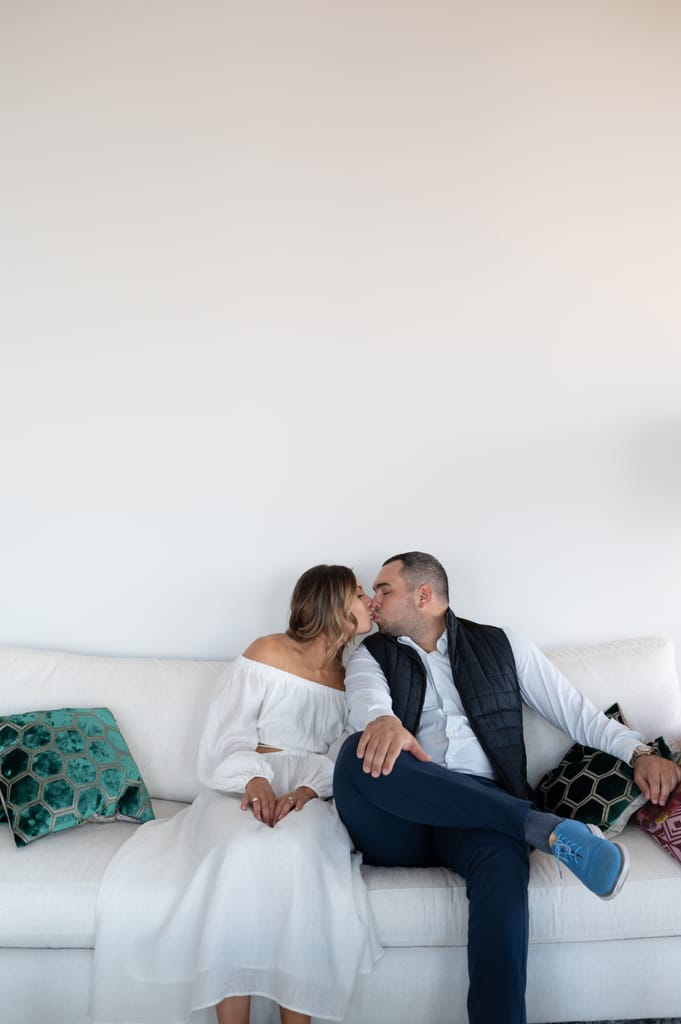 Emily and Griffin during their engagement session, photograph 45 of 57