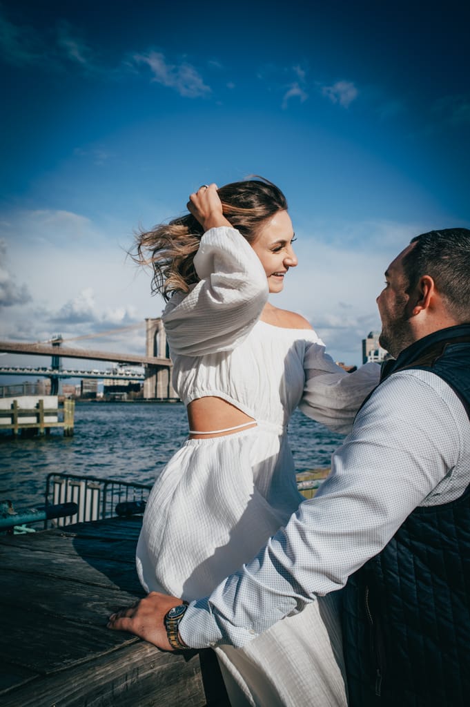 Emily and Griffin during their engagement session, photograph 28 of 57