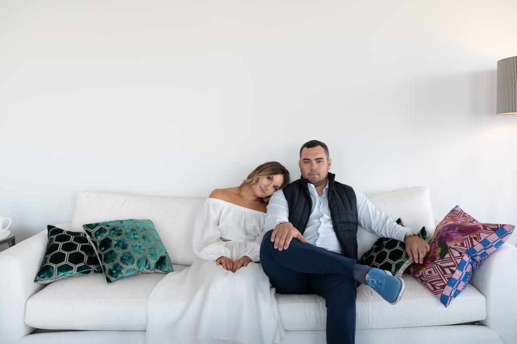 Emily and Griffin during their engagement session, photograph 44 of 57