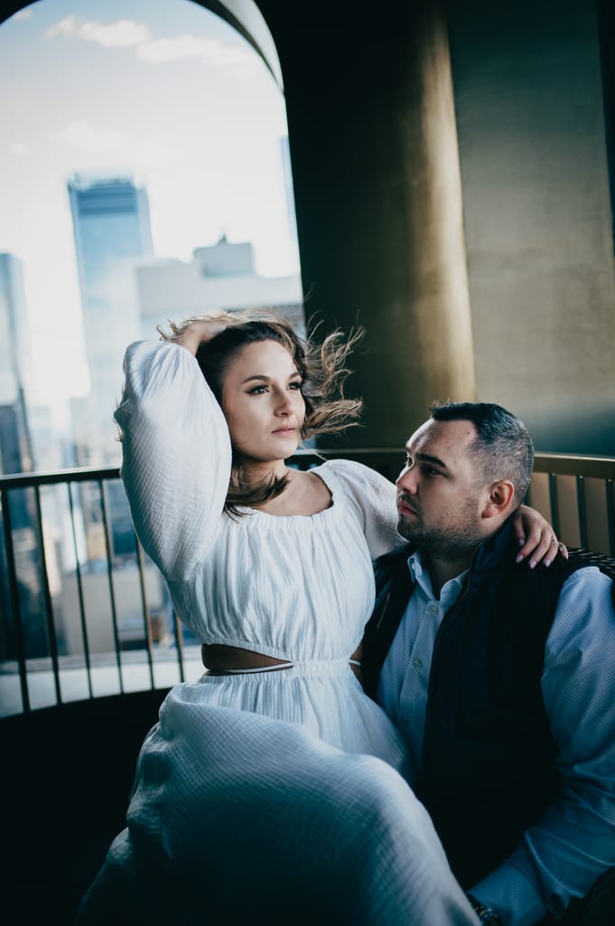 Emily and Griffin during their engagement session, photograph 55 of 57