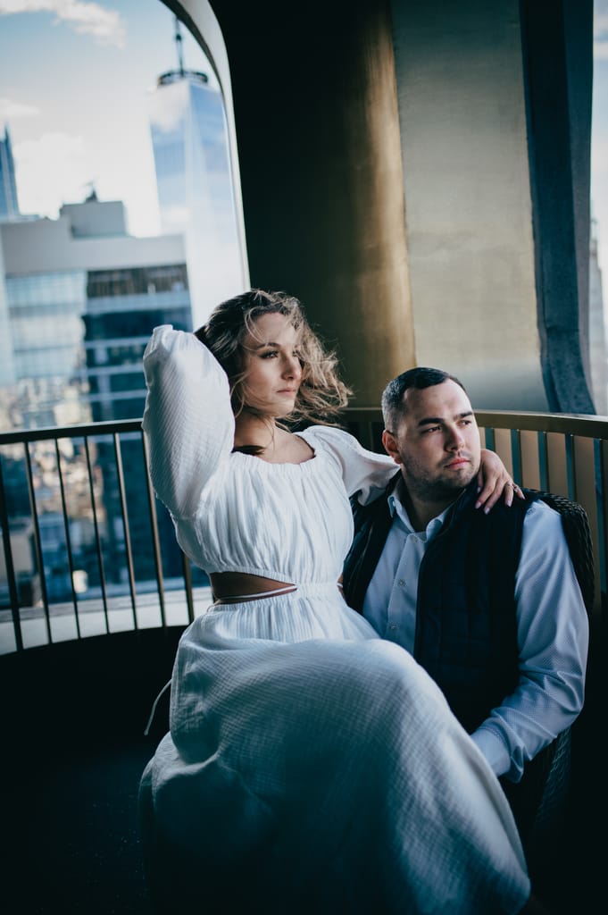Emily and Griffin during their engagement session, photograph 53 of 57