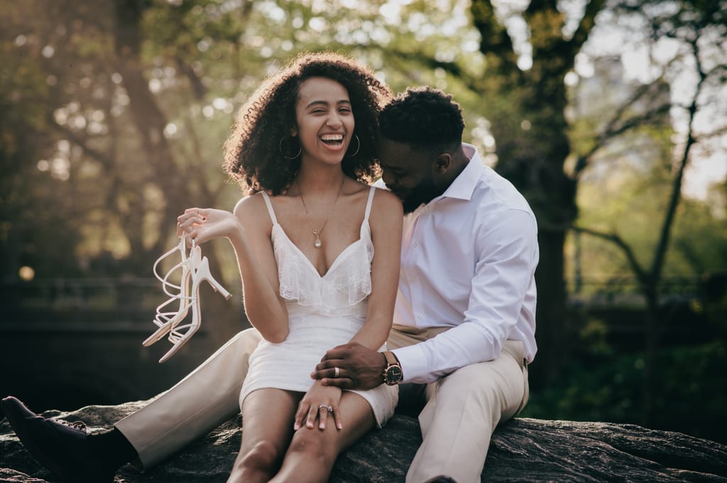 GK and Elan during their engagement session, photograph 10 of 32