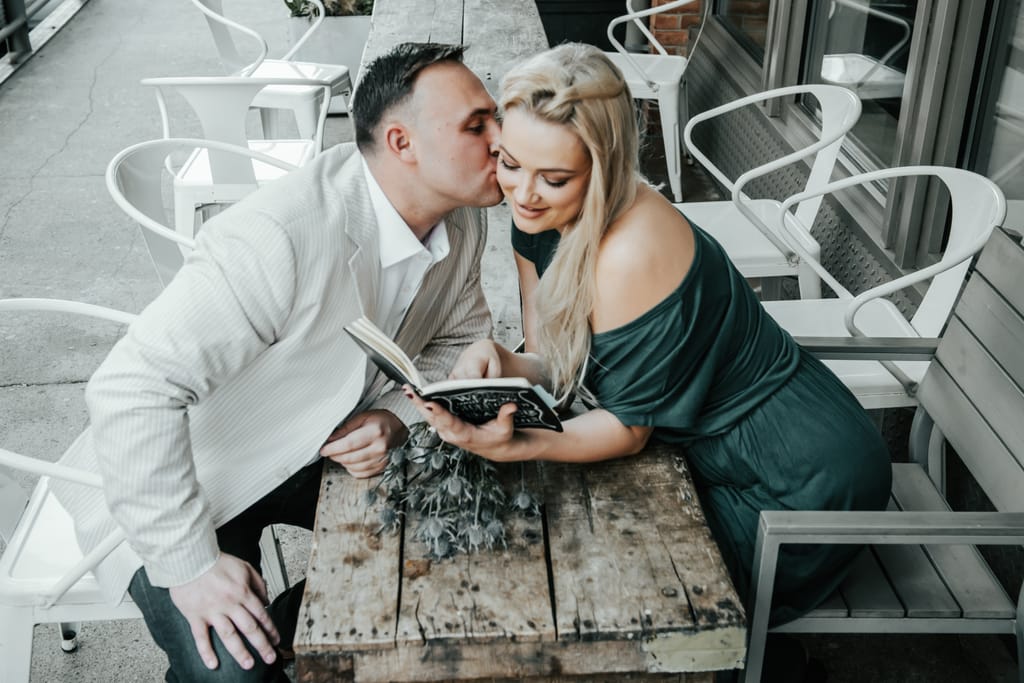 Jackie and Jay during their engagement session, photograph 22 of 53