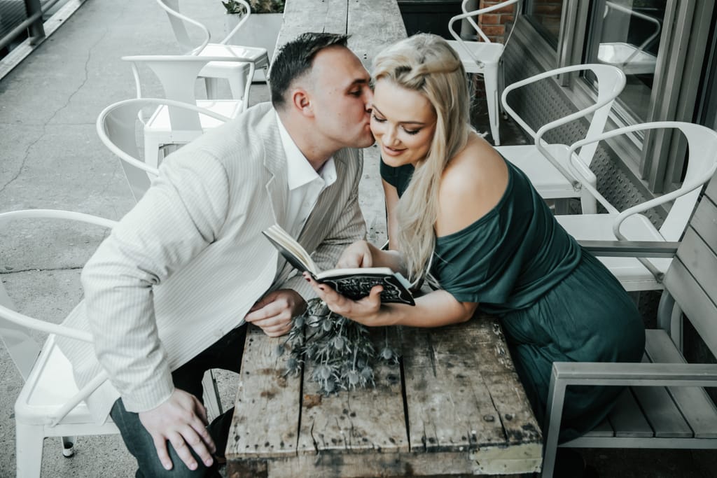 Jackie and Jay during their engagement session, photograph 21 of 53