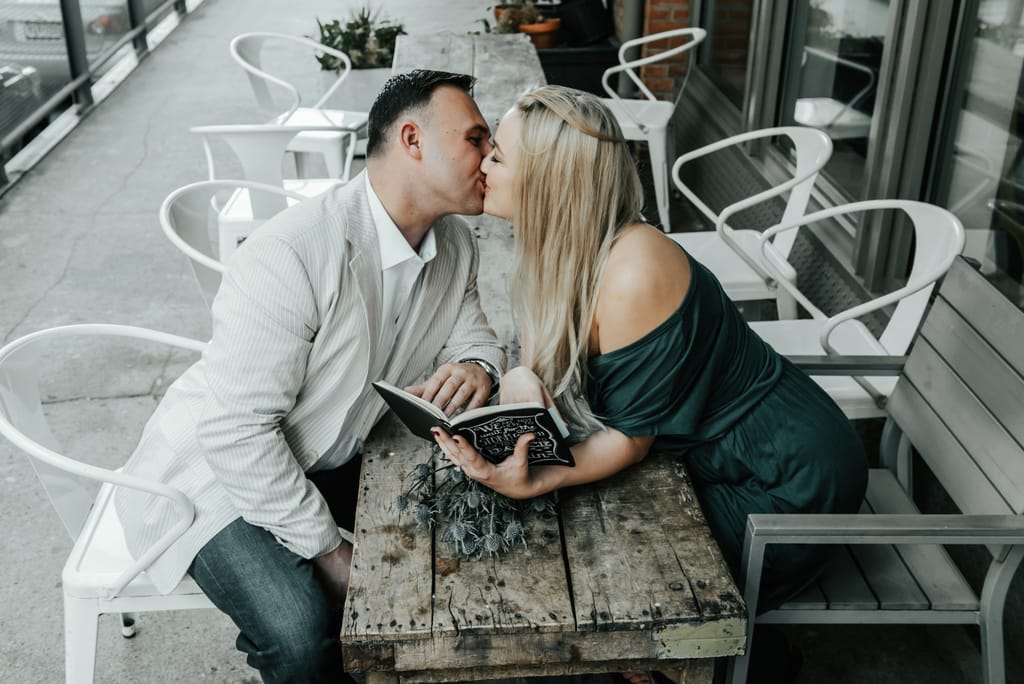 Jackie and Jay during their engagement session, photograph 20 of 53