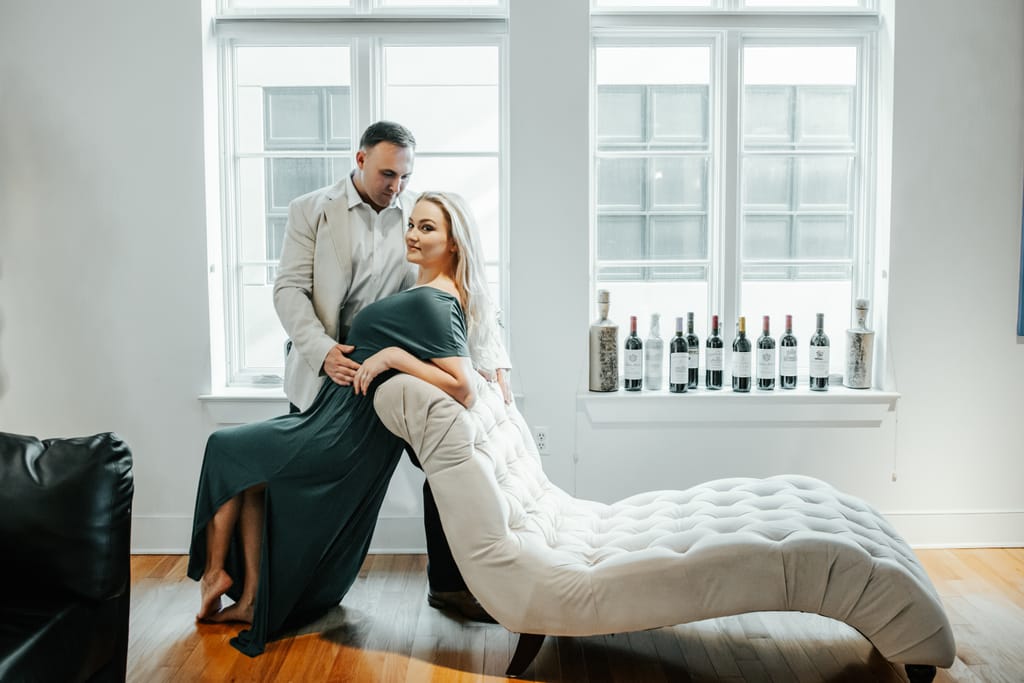 Jackie and Jay during their engagement session, photograph 11 of 53