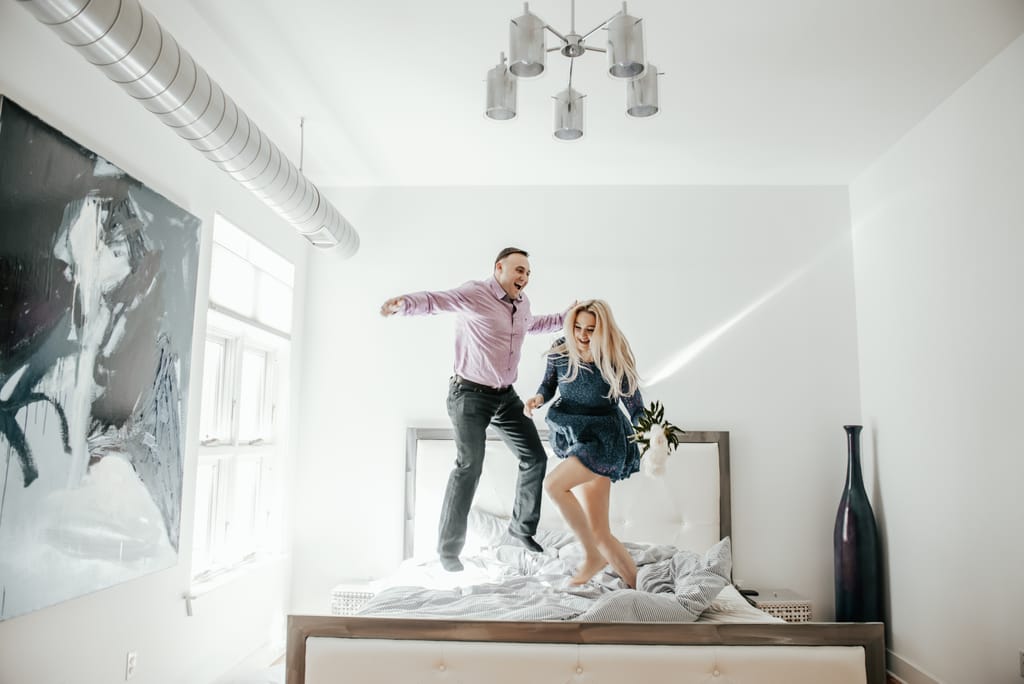 Jackie and Jay during their engagement session