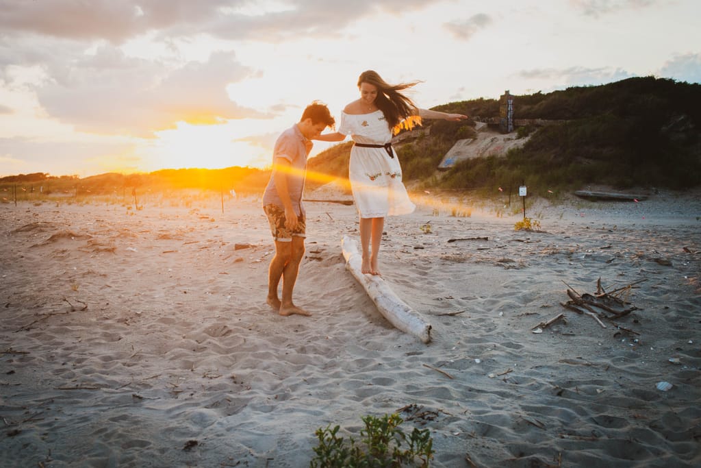 Laura and Bobby during their engagement session, photograph 39 of 55