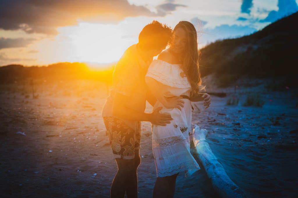 Laura and Bobby during their engagement session, photograph 40 of 55