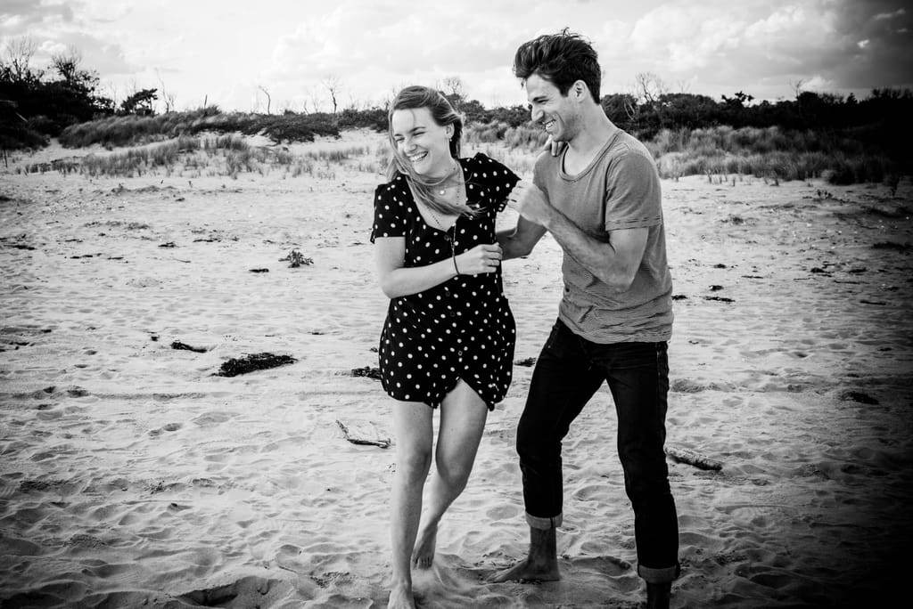 Laura and Bobby during their engagement session, photograph 1 of 55