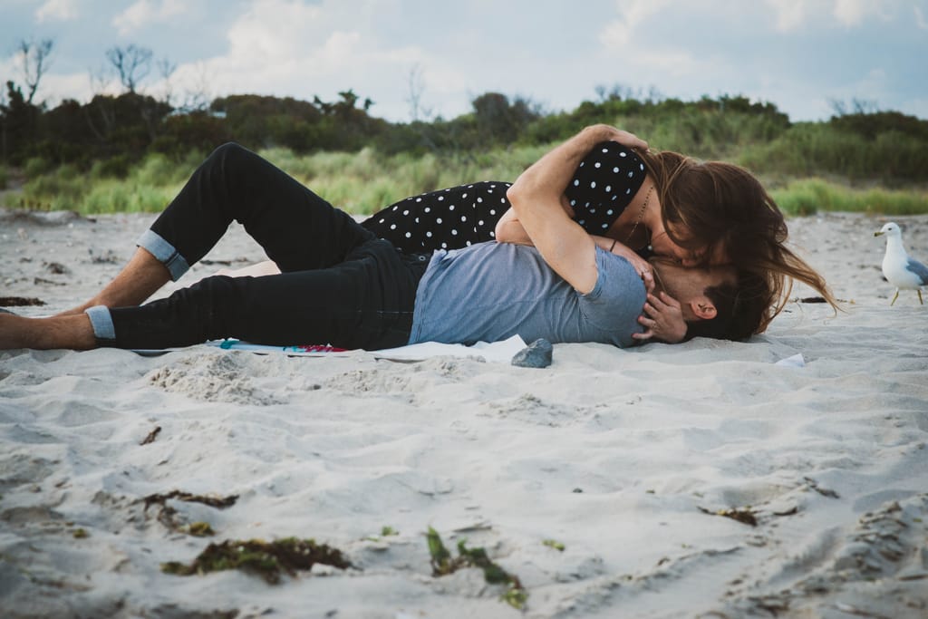 Laura and Bobby during their engagement session, photograph 9 of 55