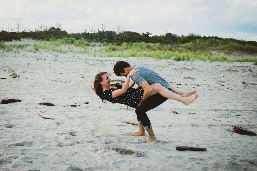 Laura and Bobby during their engagement session, photograph 4 of 55