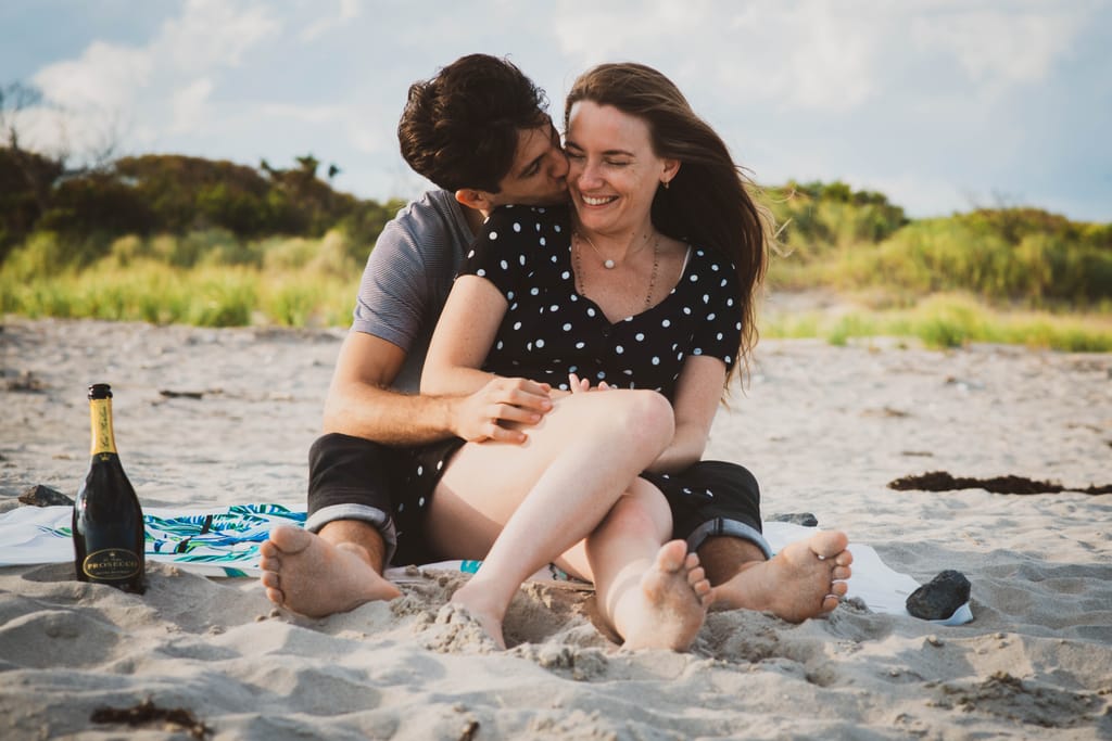 Laura and Bobby during their engagement session, photograph 6 of 55