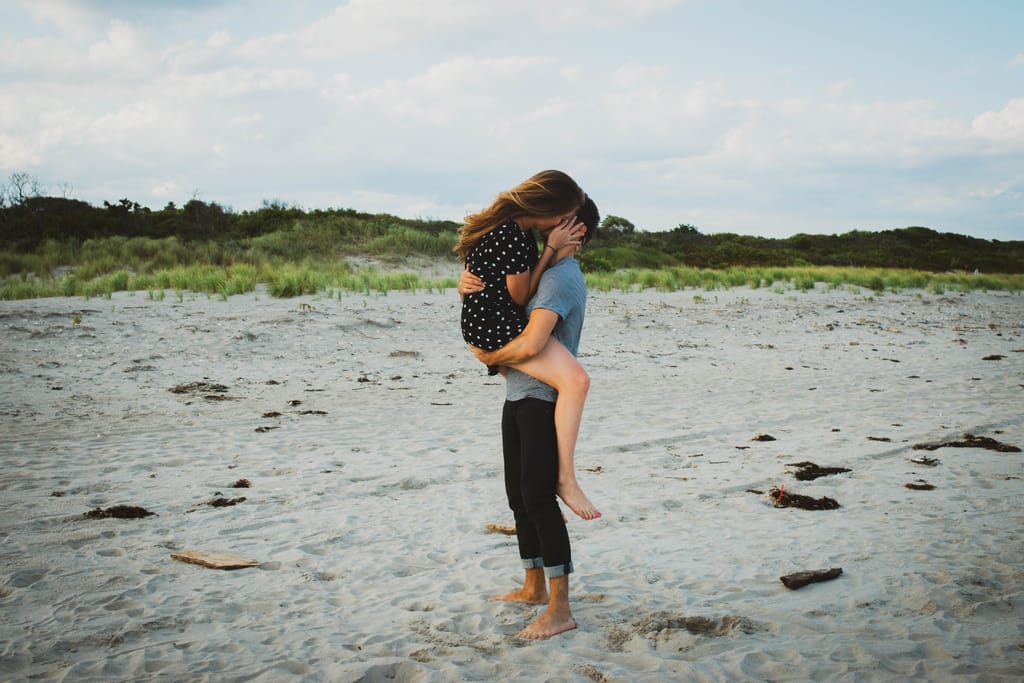 Laura and Bobby during their engagement session, photograph 2 of 55
