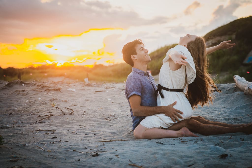 Laura and Bobby during their engagement session, photograph 45 of 55