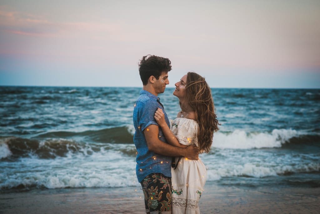 Laura and Bobby during their engagement session