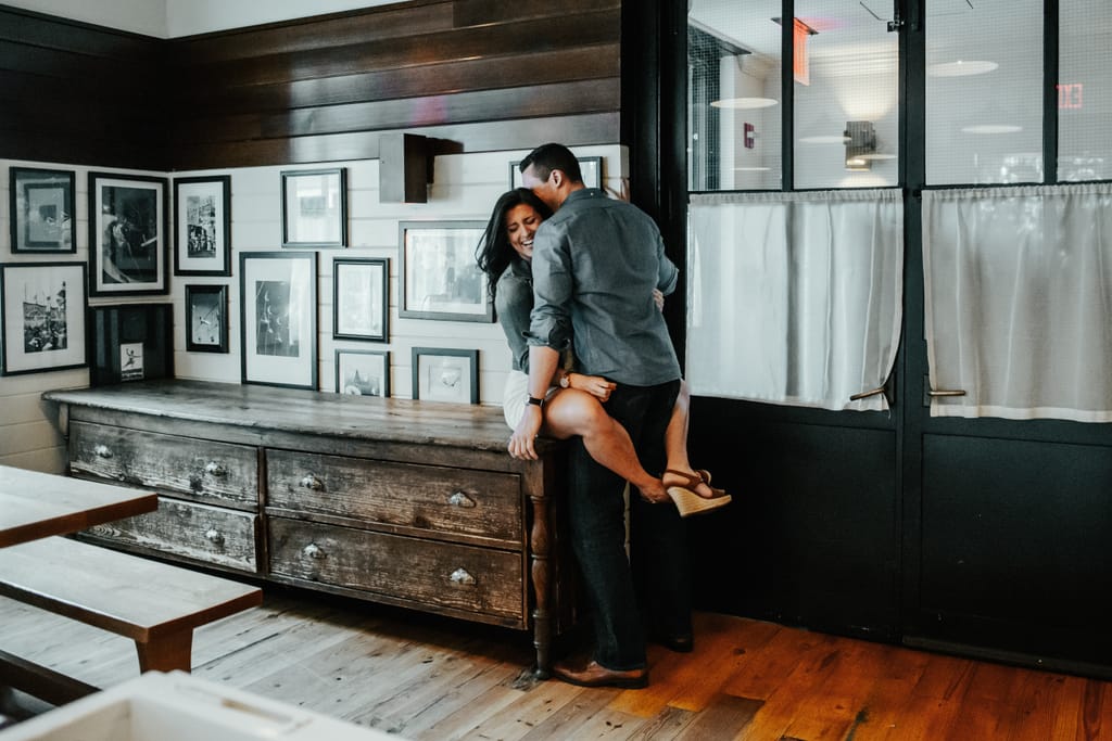 Lauren and Justin during their engagement session, photograph 6 of 53